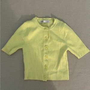 Yellow cardigan / top